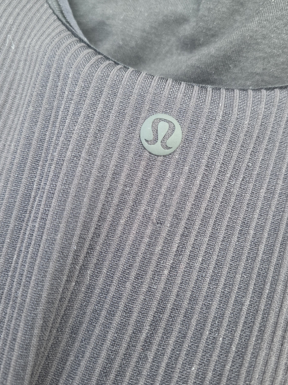 Lululemon Black Ribbed Tank Top - Picture 3 of 3